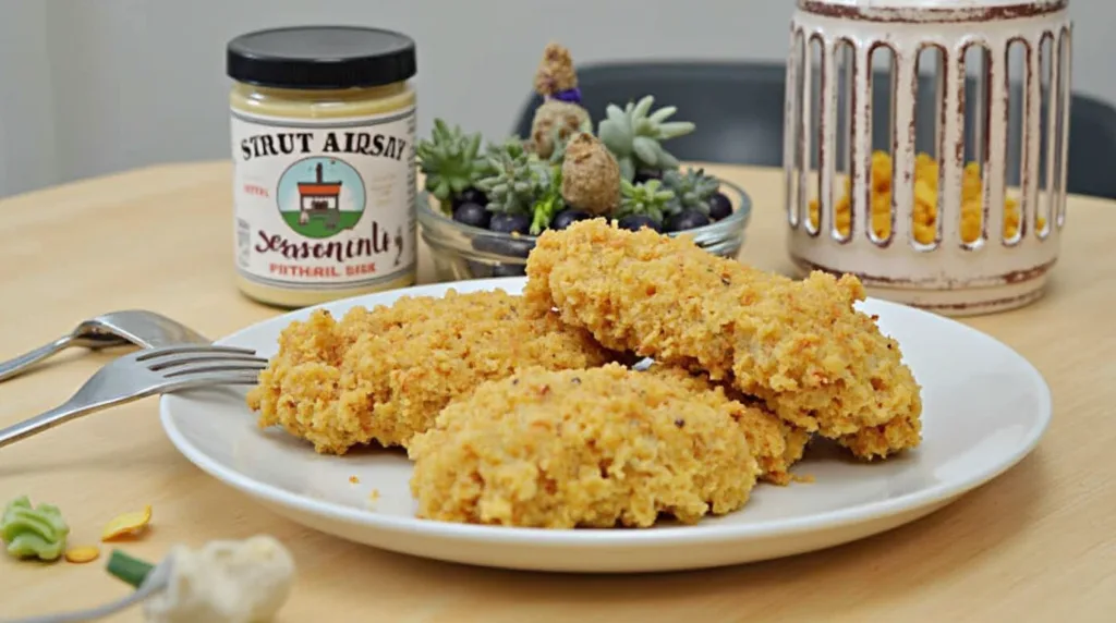 Hillbilly fish seasoning recipe with vibrant spices in a rustic bowl, surrounded by fresh fish fillets ready for frying, grilling, or baking