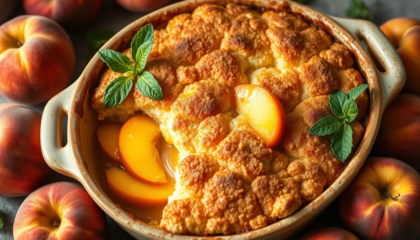 peach cobbler recipe with cake mix