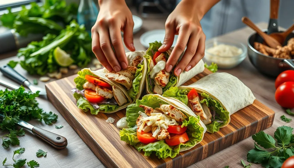 grilled chicken wrap