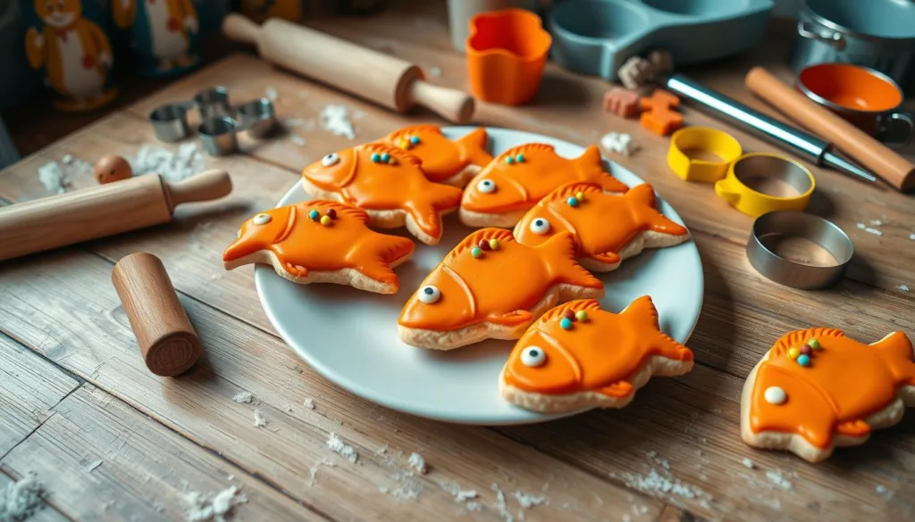 orange fish cookies,orange fish cookies recipe