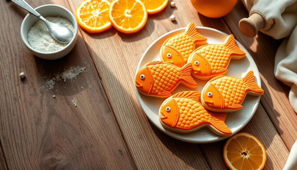 orange fish cookies,orange fish cookies recipe