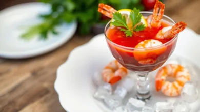 Classic shrimp cocktail with jumbo shrimp served with homemade cocktail sauce.