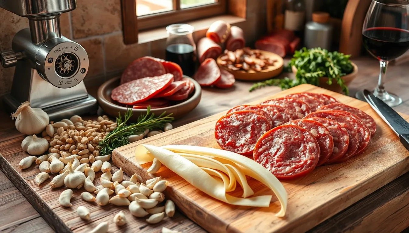 Explore the art of crafting soppressata, a classic Italian salami, with our detailed homemade recipe. Elevate your charcuterie game with this guide.