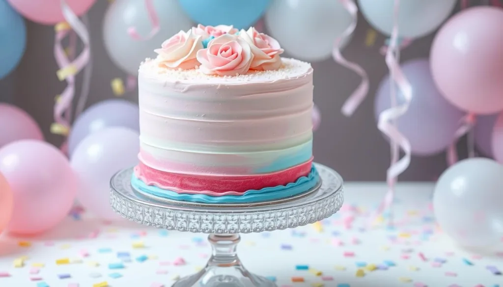 gender reveal cake