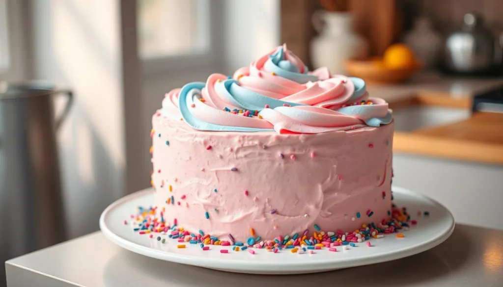 gender reveal cake