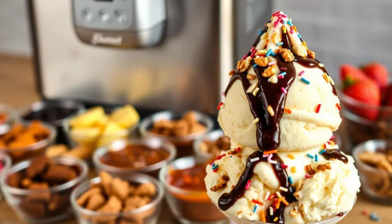 Adding flavor variations and mix-ins to a KitchenAid ice cream recipe